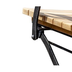 Bistro Armchair with Galvanised Steel Frame