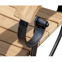 Bistro Chair with Scrolled Armrests