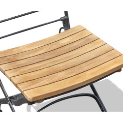 Teak & Metal Bistro Chair
