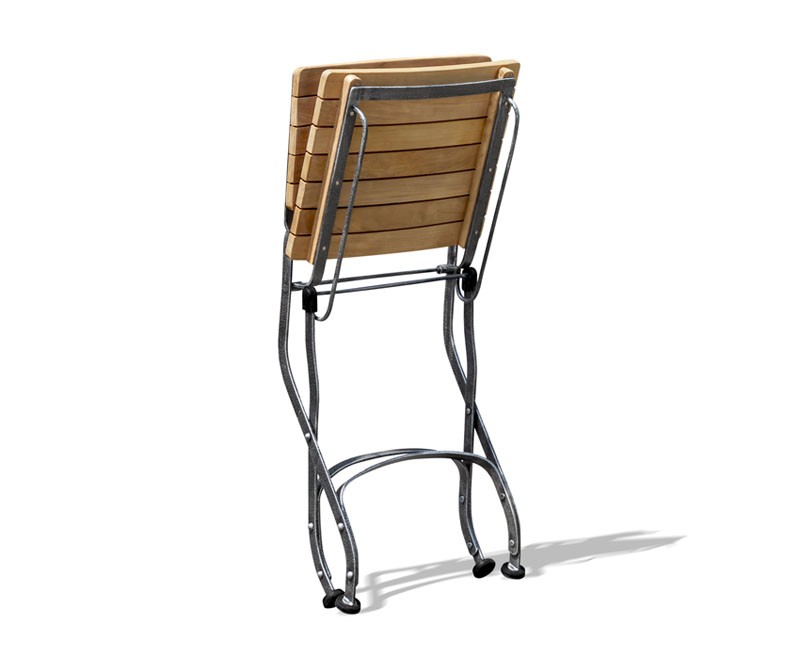 Fully folding bistro chair