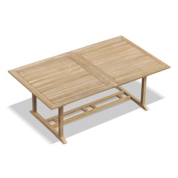 Dorchester Extending Outdoor Dining Table, Double-Leaf – 2 - 3m