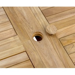 Dorset Extending Table with Pre-Drilled Parasol Hole