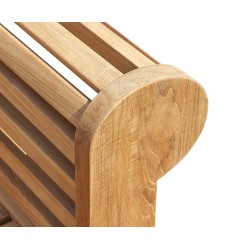 Lutyens-Style Outdoor Daybed with Scrolled Arms