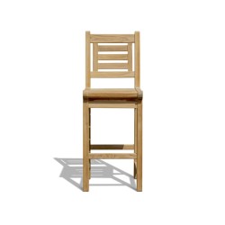 Canfield Teak Bar Chair