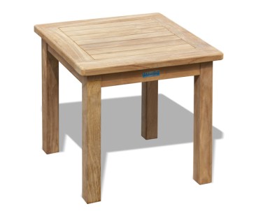 Square Side Table, Outdoor Occasional Table, Teak 2