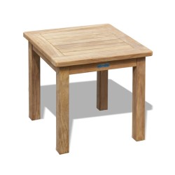 Square Side Table, Outdoor Occasional Table, Teak