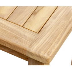 Square Side Table, Outdoor Occasional Table, Teak