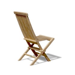 Ashdown High-back Garden Chair, Foldable, Teak