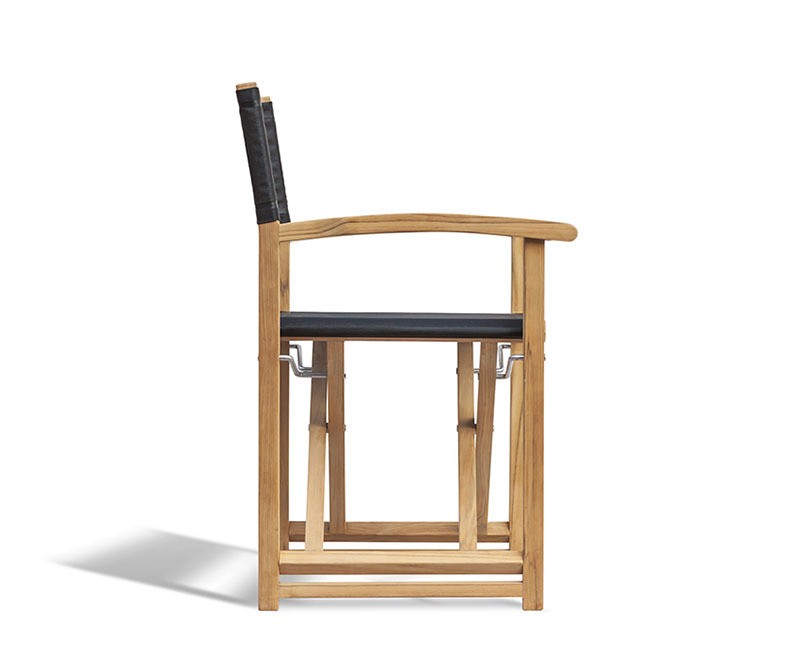 Teak and Fabric Foldable Director’s... Teak and Fabric Foldable Director’s...