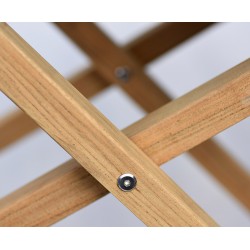 Teak and Fabric Foldable Director’s Chair