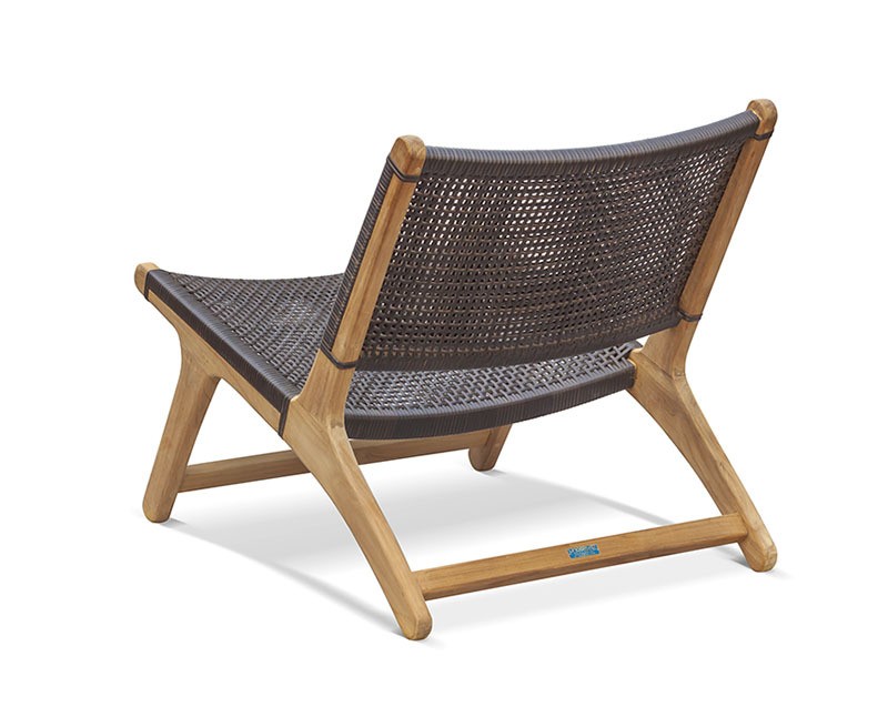 Amalfi Teak Flat Woven Lounge Chair