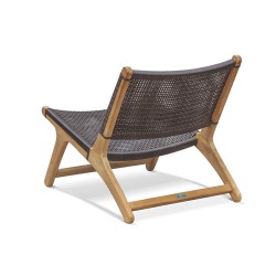 Amalfi Teak Flat Woven Lounge Chair