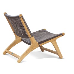 Amalfi Teak Flat Woven Lounge Chair