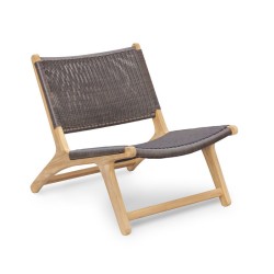 Amalfi Teak Loom Woven Lounge Chair