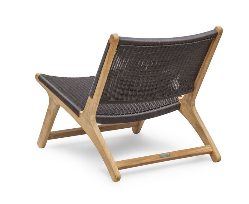 Amalfi Teak Loom Woven Lounge Chair Amalfi Teak Loom Woven Lounge Chair