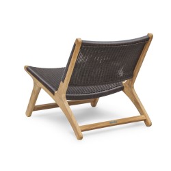 Amalfi Teak Loom Woven Lounge Chair