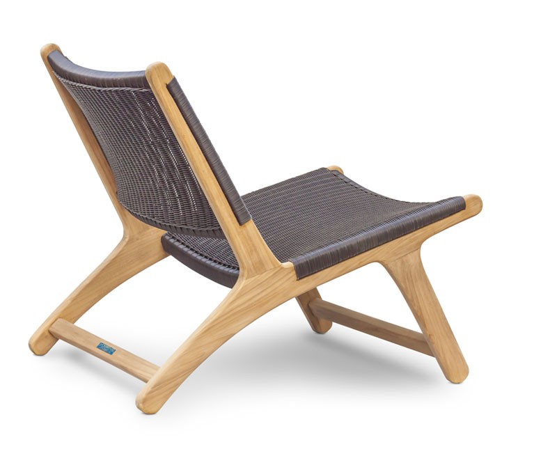 Amalfi Teak Loom Woven Lounge Chair Amalfi Teak Loom Woven Lounge Chair