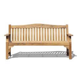 4 seater medium 6ft garden outdoor teak bench