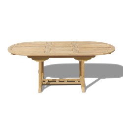 Teak Extendable Garden Dining Table 1.5m-2m