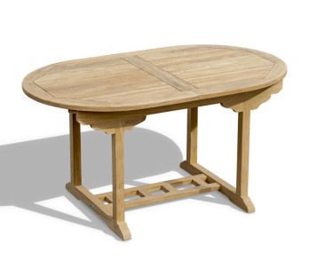 Bali Bijou Extendable Teak Table, Single-Leaf - 1.5-2m 2