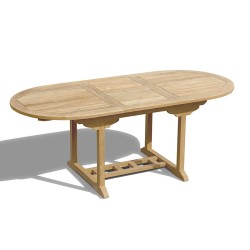 Bali Bijou Extendable Teak Table, Single-Leaf - 1.5-2m