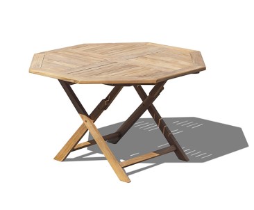Suffolk 4ft Folding Octagonal Garden Table – 1.2m