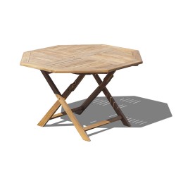 Suffolk 4ft Folding Octagonal Garden Table – 1.2m