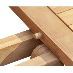 Ashdown Teak Short Slats Picnic Table