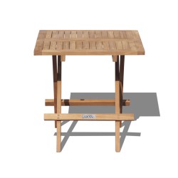 Ashdown Teak Short Slats Picnic Table