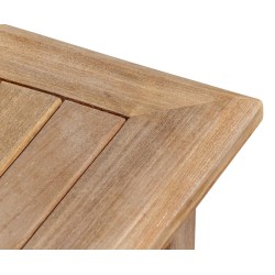 Sandringham Teak Rectangular Garden Dining Table with Chamfered Edge
