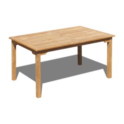 Sandringham Teak Rectangular Garden Dining Table – 1.5m