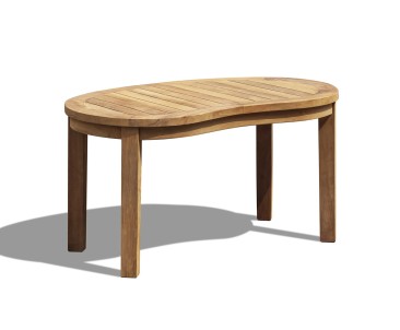 Contemporary Kidney-shaped Table, Outdoor Curved Coffee Table 2