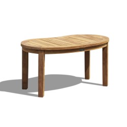 Contemporary Kidney-shaped Table, Outdoor Curved Coffee Table