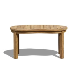Contemporary Kidney-shaped Table, Outdoor Curved Coffee Table