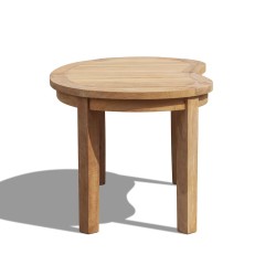 Contemporary Kidney-shaped Table, Outdoor Curved Coffee Table