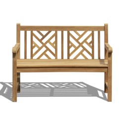 Princeton Teak Chippendale Bench - 1.2m