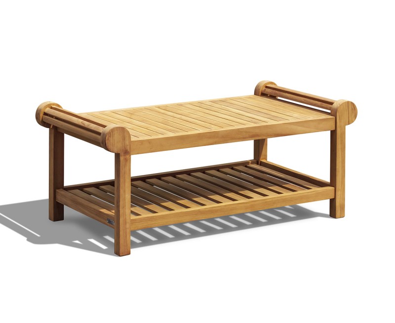 Teak Lutyens-Style Coffee Table with...