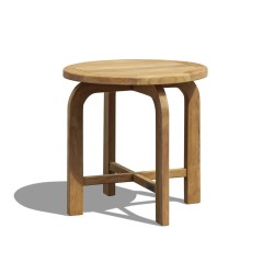 Capri Solid Wood Side Table, Teak