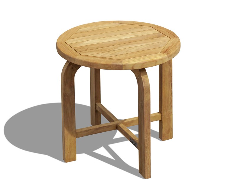 Capri Solid Wood Side Table, Teak