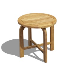 Capri Solid Wood Side Table, Teak