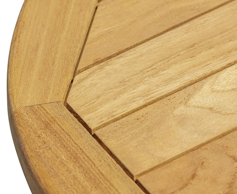 Capri Solid Wood Side Table, Teak