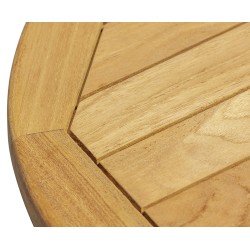 Capri Solid Wood Side Table, Teak