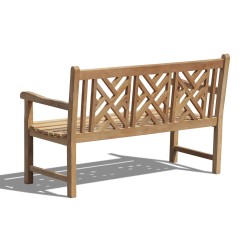 Princeton Teak Chippendale Bench - 1.5m
