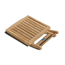 Cheltenham Adjustable Footstool, Teak Side Table