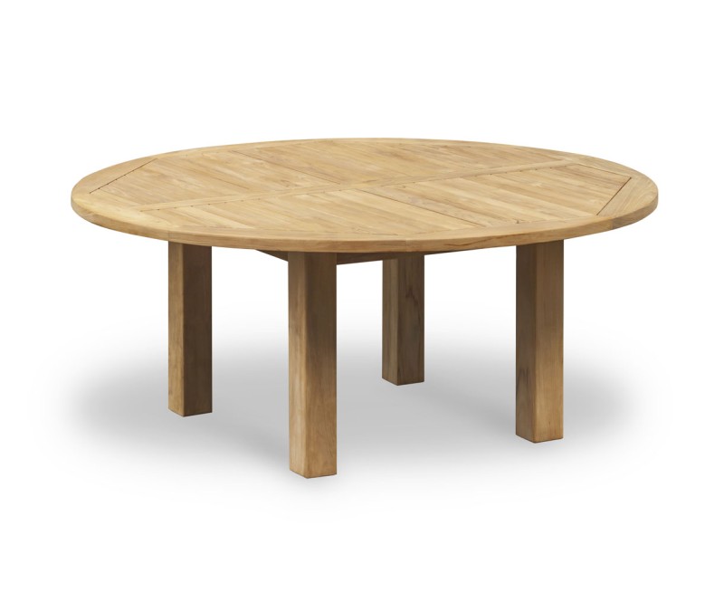 Titan 6ft Solid Teak Round Patio Table – 1.8m Titan 6ft Solid Teak Round Patio Table – 1.8m