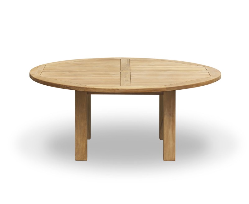 Titan 6ft Solid Teak Round Patio Table – 1.8m Titan 6ft Solid Teak Round Patio Table – 1.8m