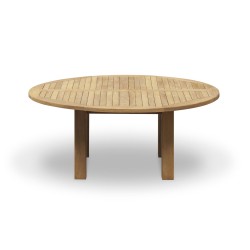 Titan 6ft Solid Teak Round Patio Table – 1.8m