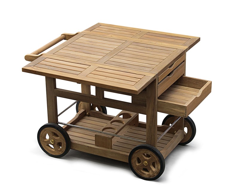 Drinks Trolley, Teak Wood Drinks Trolley, Teak Wood