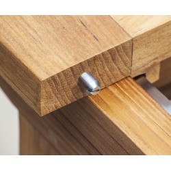 Teak Bar Cart with Ice Buckets