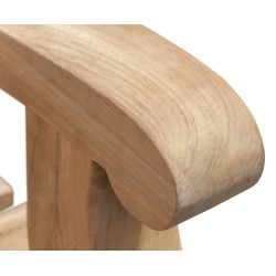 Hyde Park Teak Sled Bench - 2.4m